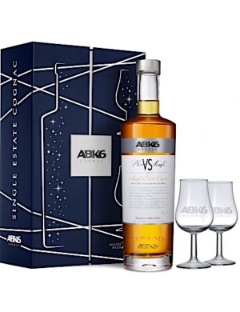 ABK6 VS 70cl Cognac Gift Pack   2 glasses