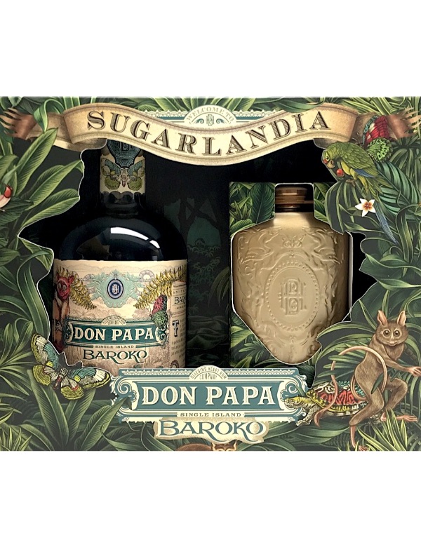 Don Papa Baroko Gift Pack   Flask 40% 70cl