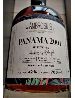 Ambrosius Panama Rum 2001-22 21y single Cask 42% 70cl.
