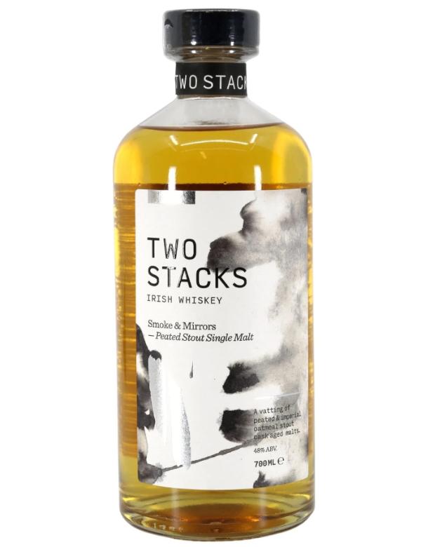 Two Stacks Smoke  en  Mirrors Irish Peated Single Malt Whiskey 48% 70cl