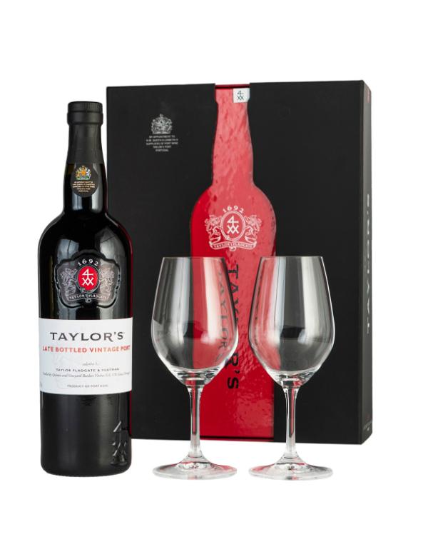 Taylors Late Bottled Vintage Port 2020 gift box + 2gl 70cl